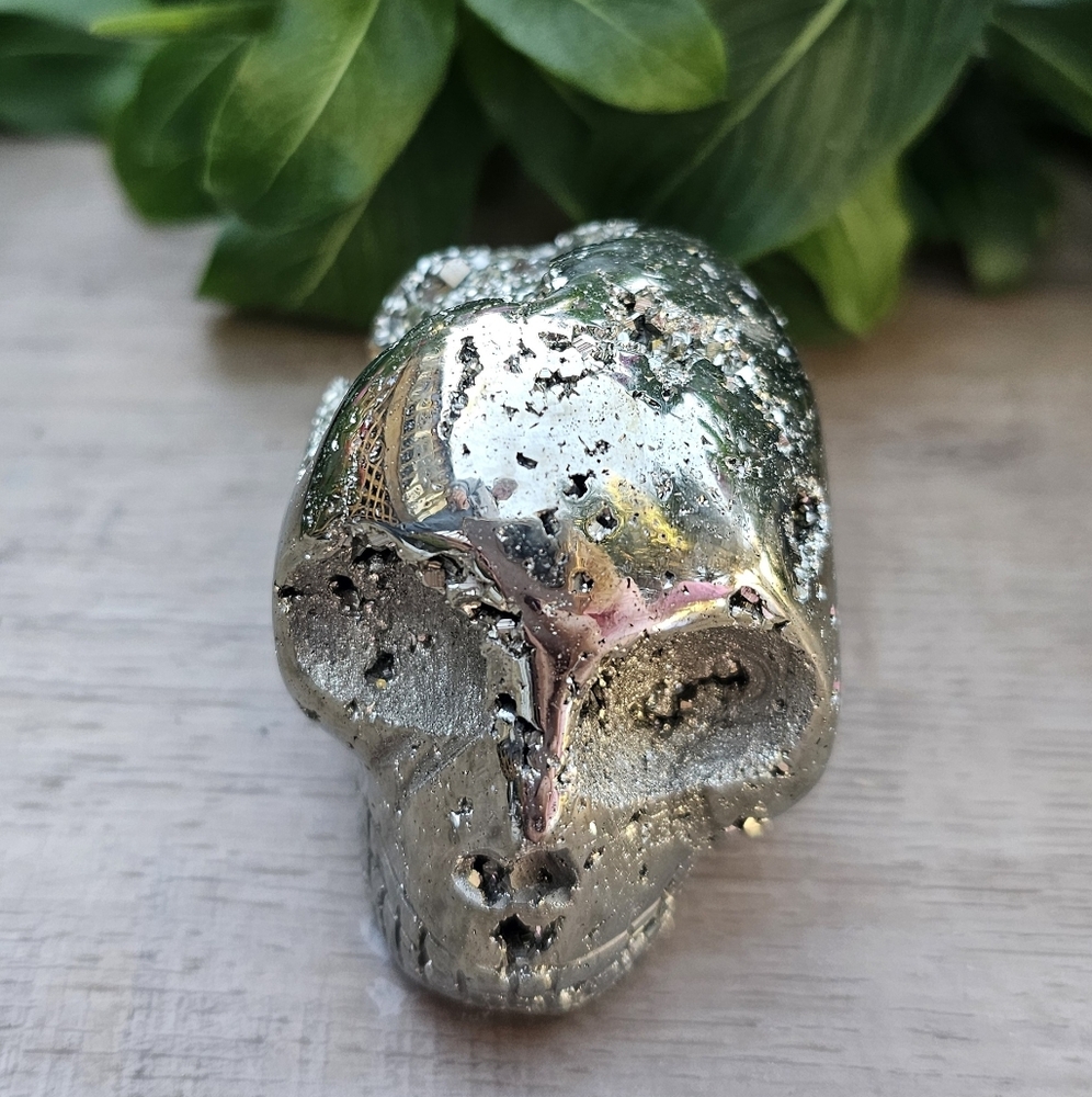 Pyrite Crystal Skull